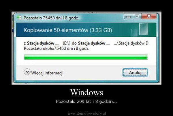 Windows – Pozostało 209 lat i 8 godzin...  