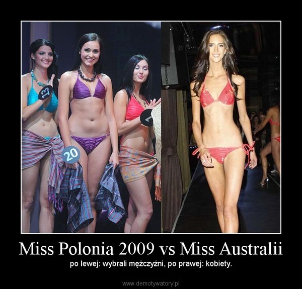 Miss Polonia 2009 vs Miss Australii