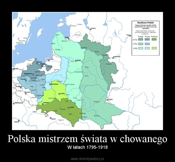 Polska mistrzem świata w chowanego – W latach 1795-1918 