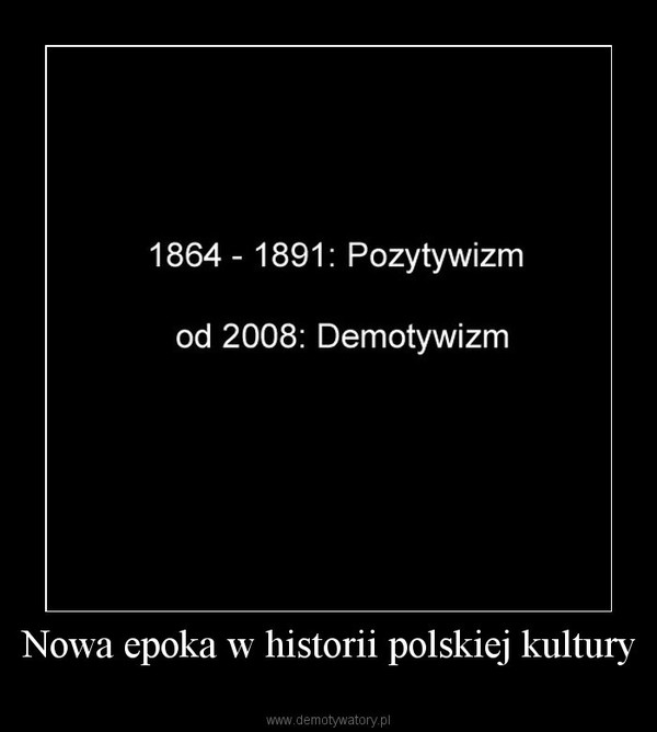 Nowa epoka w historii polskiej kultury –   