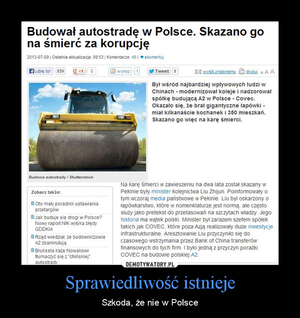Sprawiedliwość istnieje – Szkoda, że nie w Polsce 