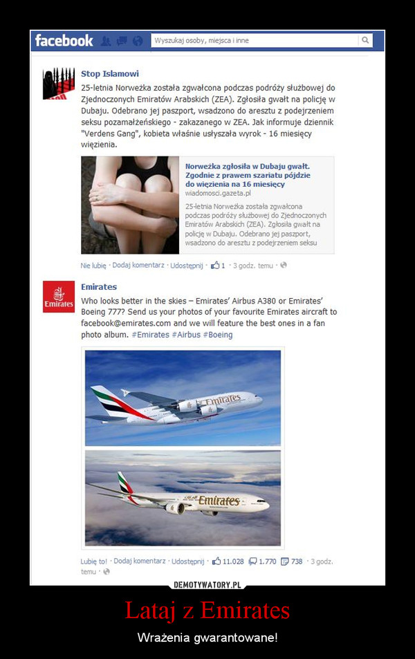 Lataj z Emirates – Wrażenia gwarantowane! 