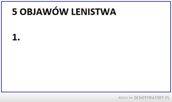 Lenistwo –  