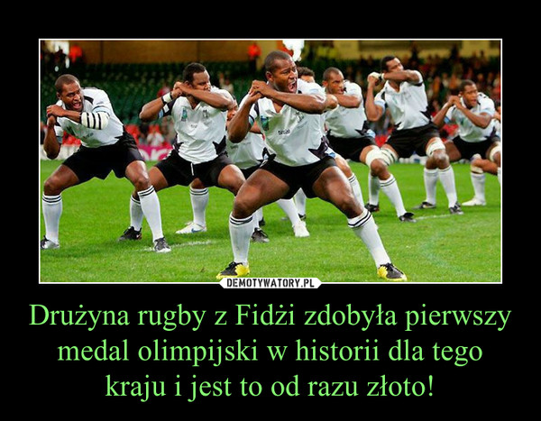 Drużyna rugby z Fidżi zdobyła pierwszy medal olimpijski w historii dla tego kraju i jest to od razu złoto!