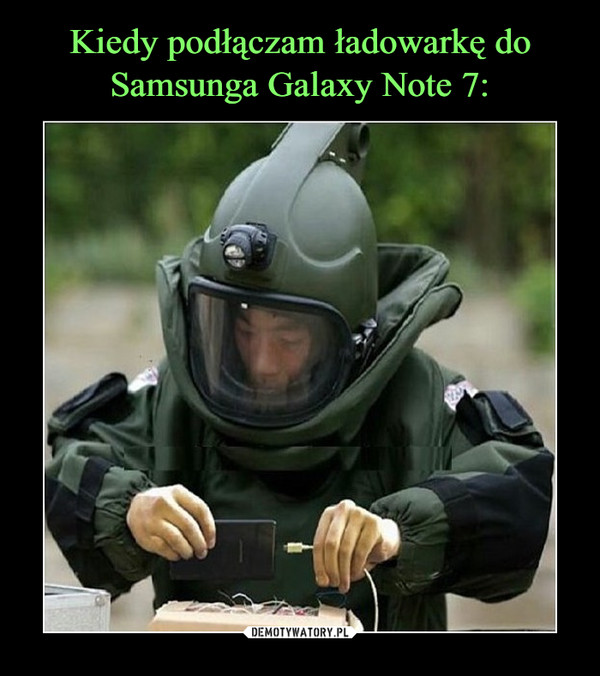 Kiedy podłączam ładowarkę do Samsunga Galaxy Note 7: