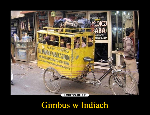 Gimbus w Indiach –  bal mandir public school