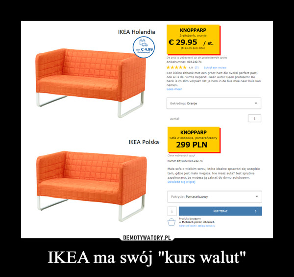 IKEA ma swój "kurs walut" –  