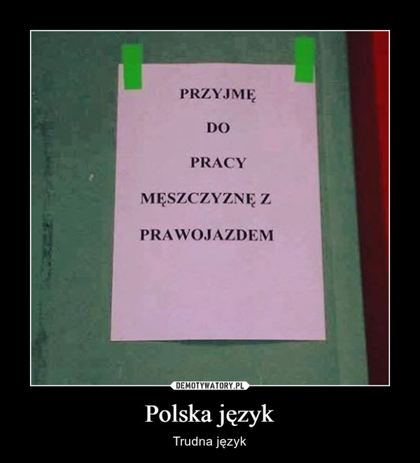 Polska język – Trudna język 