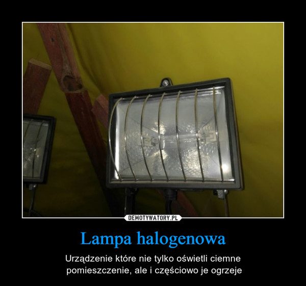 Lampa halogenowa – Urządzenie które nie tylko oświetli ciemne pomieszczenie, ale i częściowo je ogrzeje 