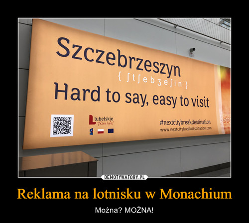 Reklama na lotnisku w Monachium