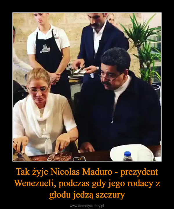 Tak żyje Nicolas Maduro - prezydent Wenezueli, podczas gdy jego rodacy z głodu jedzą szczury –  