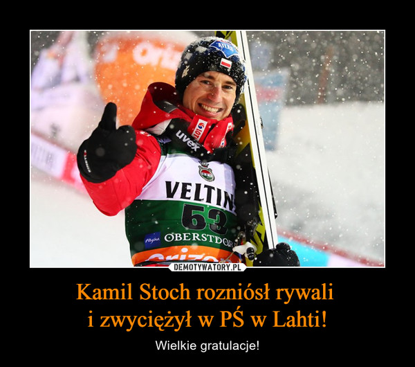 Kamil Stoch rozniósł rywali i zwyciężył w PŚ w Lahti! – Wielkie gratulacje! 