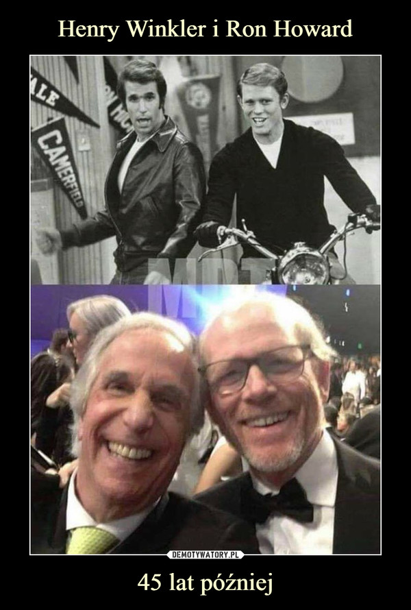 Henry Winkler i Ron Howard 45 lat później