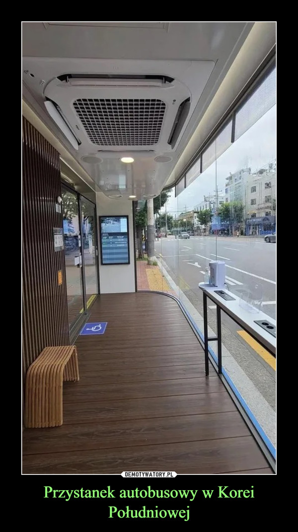 Przystanek autobusowy w Korei Południowej –  