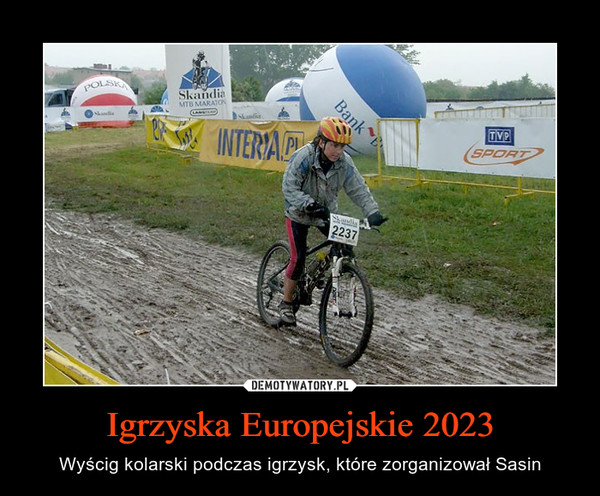 Igrzyska Europejskie 2023 – Wyścig kolarski podczas igrzysk, które zorganizował Sasin 