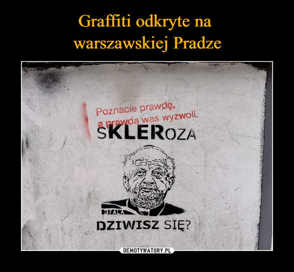 Graffiti odkryte na 
warszawskiej Pradze