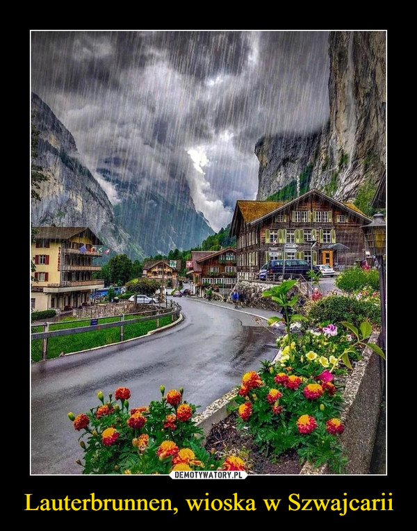 Lauterbrunnen, wioska w Szwajcarii