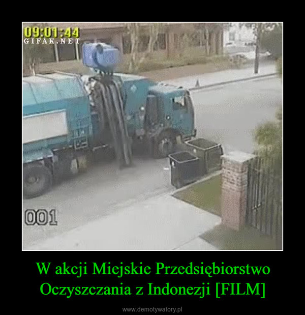 W akcji Miejskie Przedsiębiorstwo Oczyszczania z Indonezji [FILM] –  