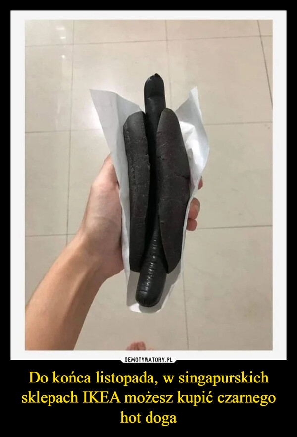Do końca listopada, w singapurskich sklepach IKEA możesz kupić czarnego hot doga –  