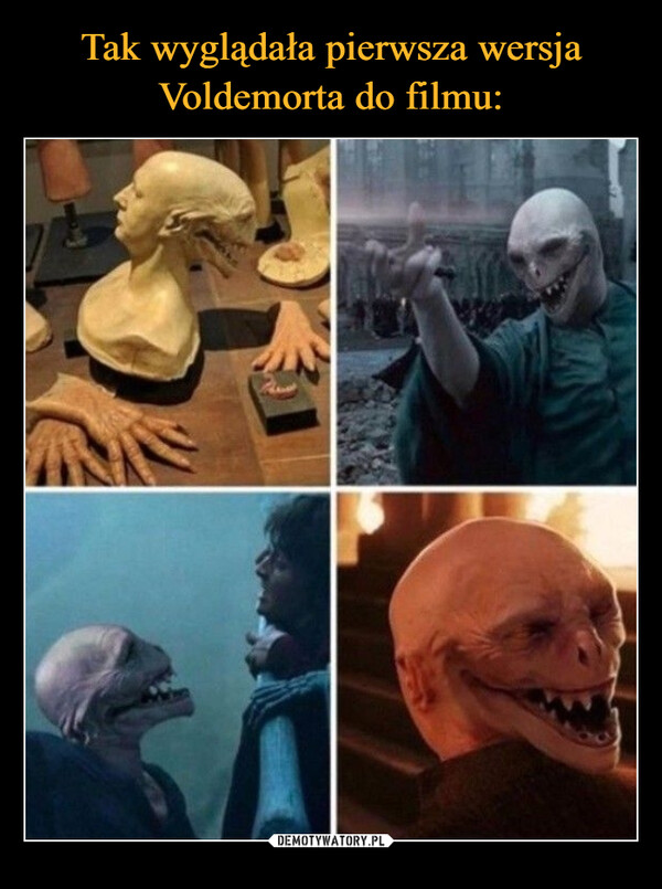 Tak wyglądała pierwsza wersja Voldemorta do filmu: