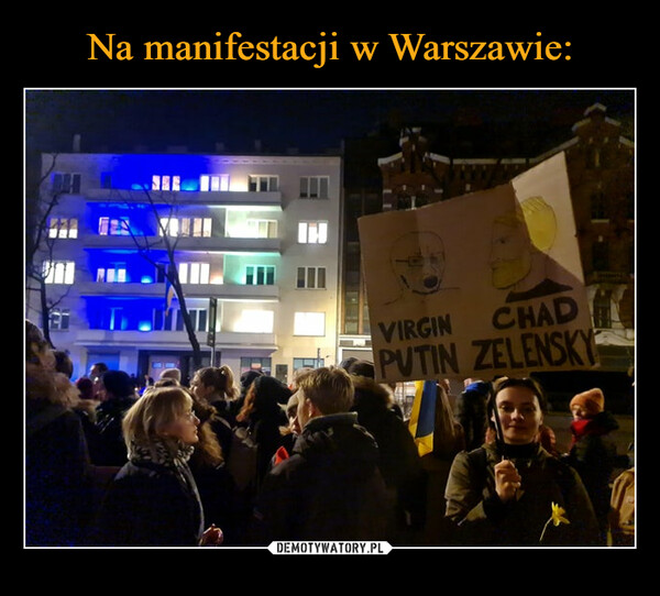 Na manifestacji w Warszawie: