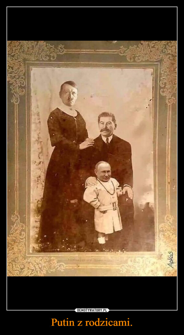 Putin z rodzicami. –  