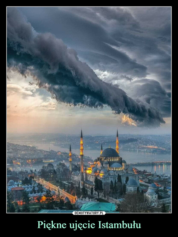 Piękne ujęcie Istambułu –  