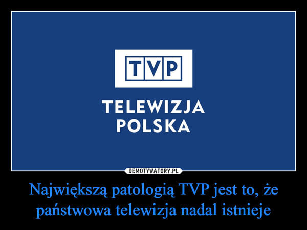 Największą patologią TVP jest to, że państwowa telewizja nadal istnieje –  