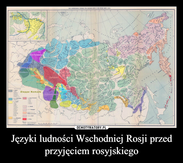 Języki ludności Wschodniej Rosji przed przyjęciem rosyjskiego –  