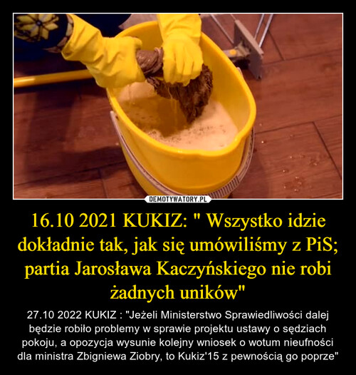 16.10 2021 KUKIZ: " Wszystko idzie dokładnie tak, jak się umówiliśmy z PiS; partia Jarosława Kaczyńskiego nie robi żadnych uników"