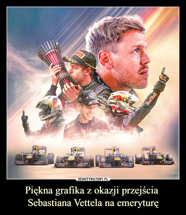 Piękna grafika z okazji przejścia Sebastiana Vettela na emeryturę –  