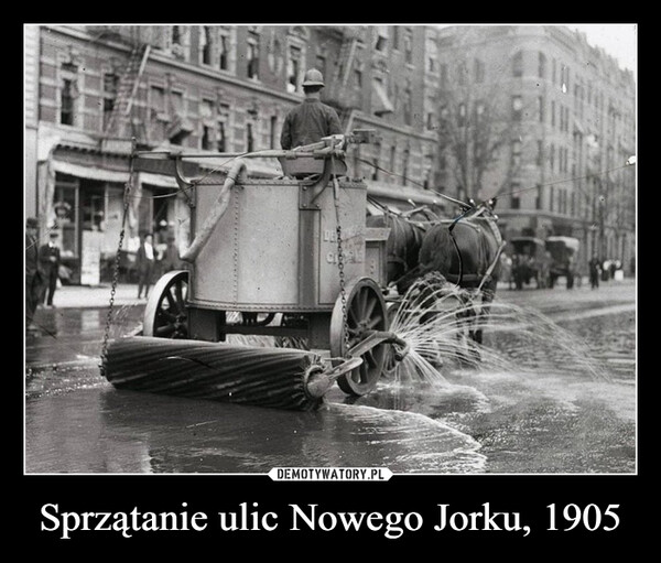 Sprzątanie ulic Nowego Jorku, 1905 –  