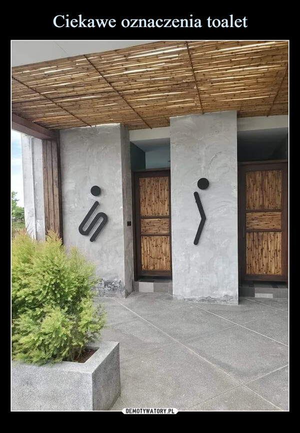 Ciekawe oznaczenia toalet