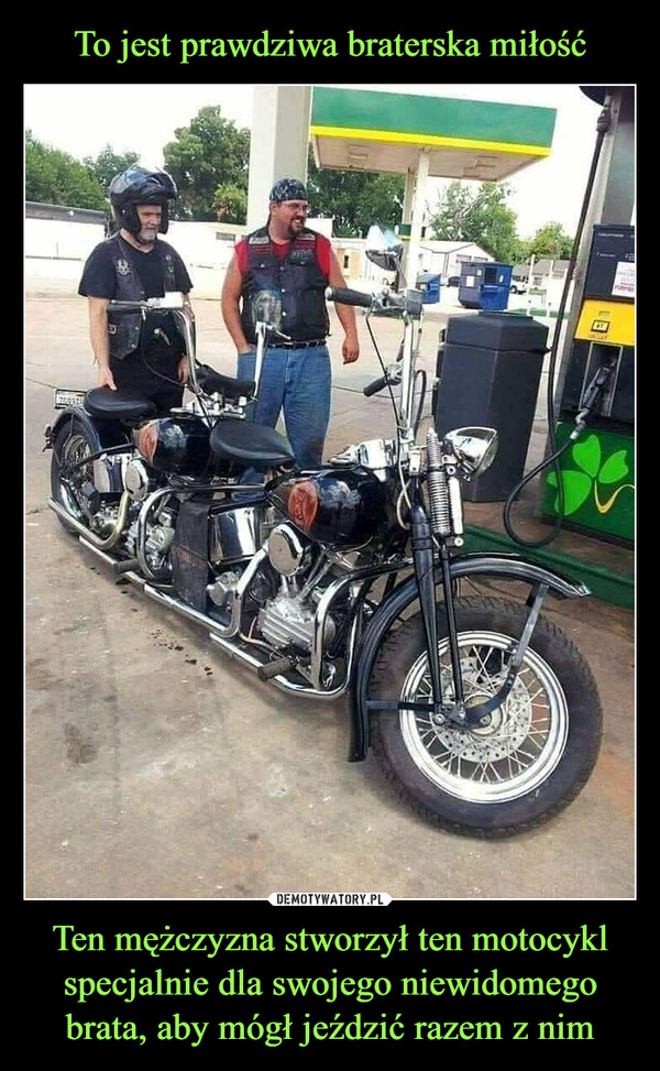 Ten mężczyzna stworzył ten motocykl specjalnie dla swojego niewidomego brata, aby mógł jeździć razem z nim –  760373pastWALK14F