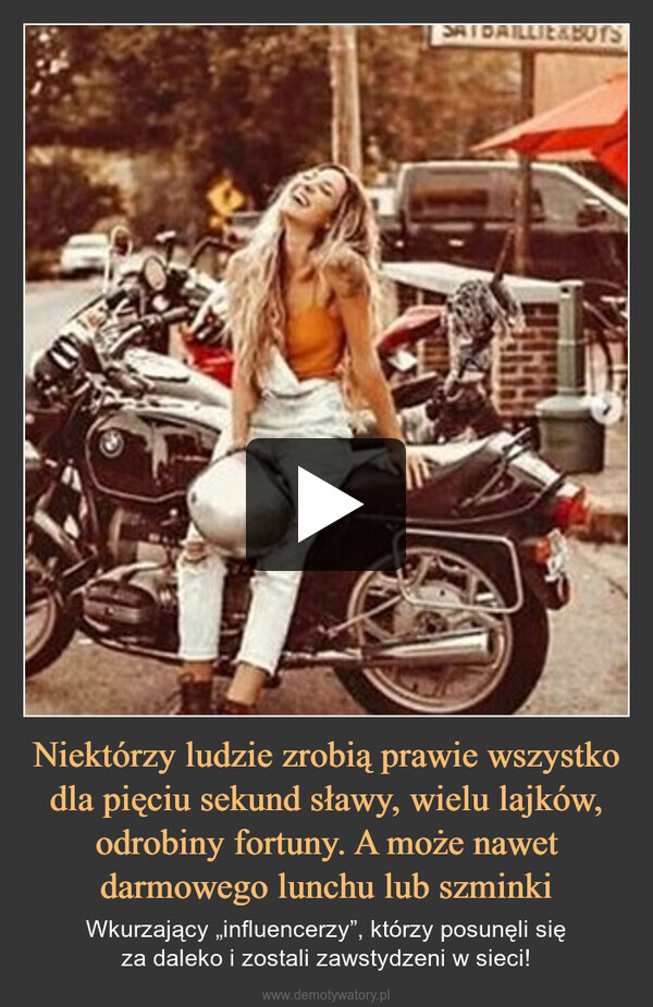Niektórzy ludzie zrobią prawie wszystko dla pięciu sekund sławy, wielu lajków, odrobiny fortuny. A może nawet darmowego lunchu lub szminki – Wkurzający „influencerzy”, którzy posunęli sięza daleko i zostali zawstydzeni w sieci! I