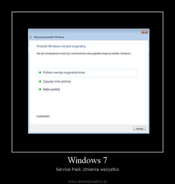 Windows 7 – Service Pack zmienia wszystko  